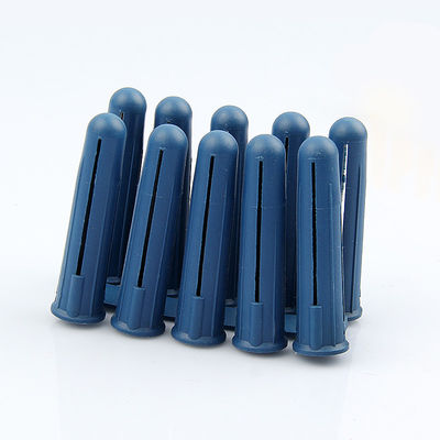 Fabbricazione di tappi per pareti in HDPE in plastica di 5,5 mm x 34 mm di colore blu