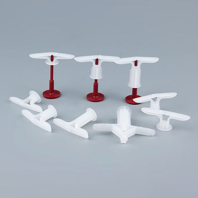 Collegamenti a vite in plastica bianca Ancoraggio 4 mm Collegamenti a parete per cartone di gesso