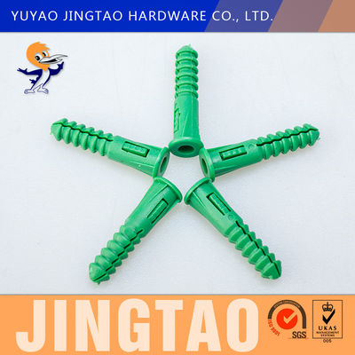 Soft Nylon Anchor Plug 20MM Length Green Wall Anchor PE Material